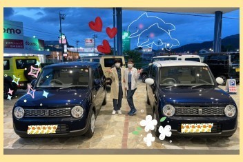 仲良し親子のラパン納車会!